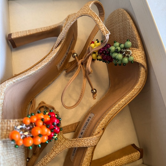 Rainbow pride fun bead sandals Chelsea & Violet - Picture 4 of 4